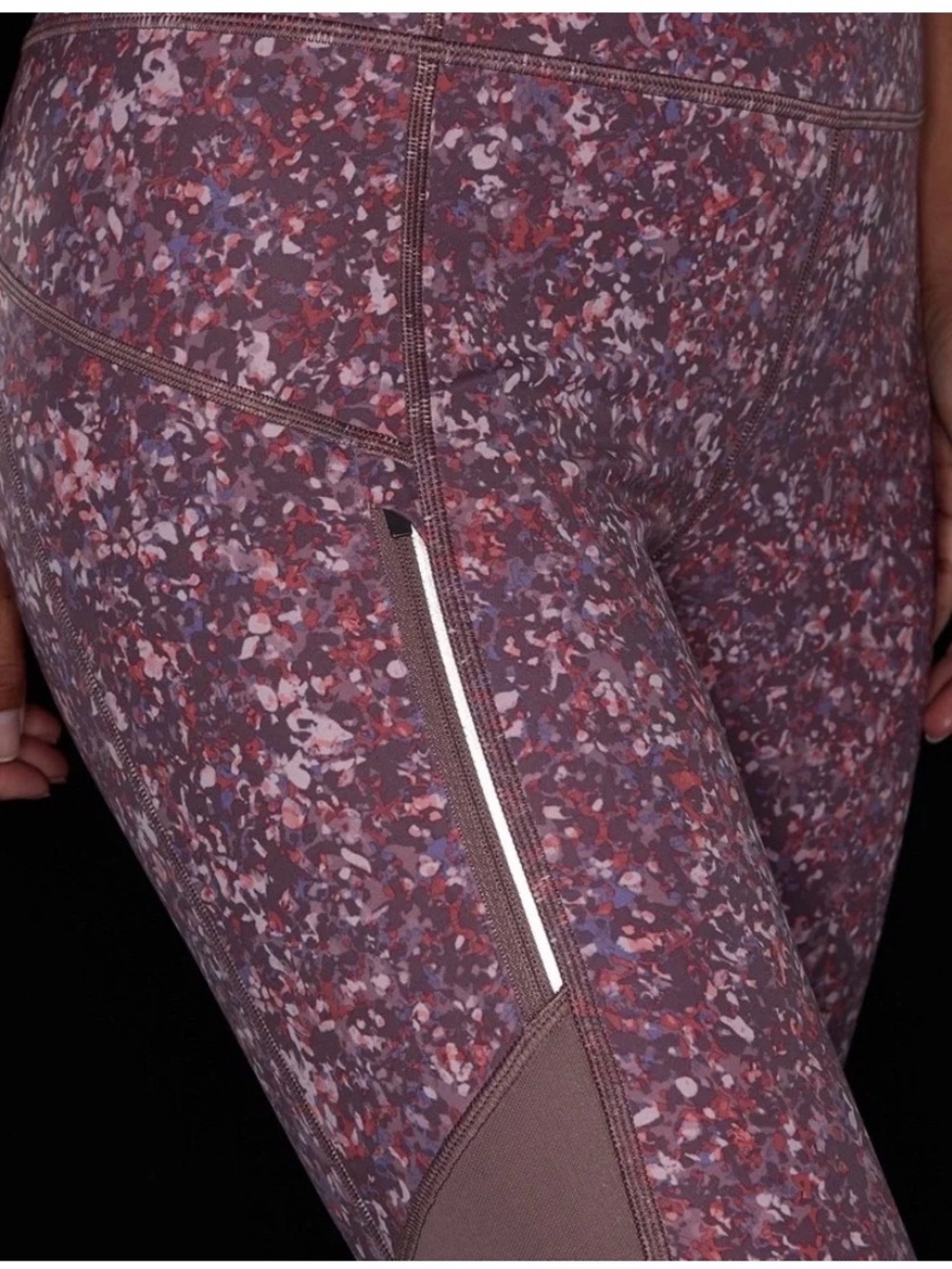 Athleta Rainier Printed Mesh Tights - Picture 5 of 11